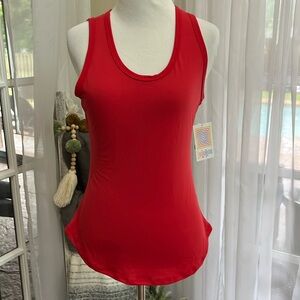 Lularoe tank top red Sz xs